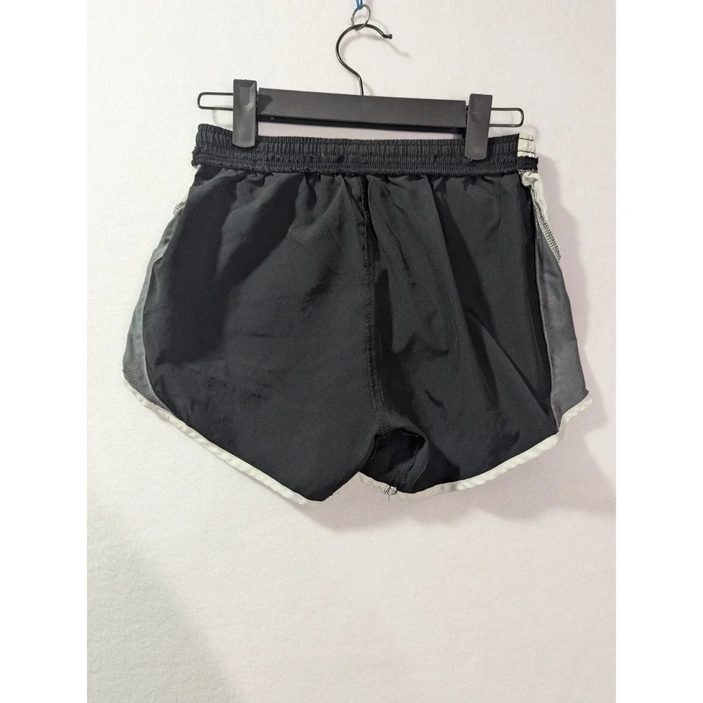 Nike Women's Tempo Track Running Shorts Size Small Black Gray Trim Liner Removed